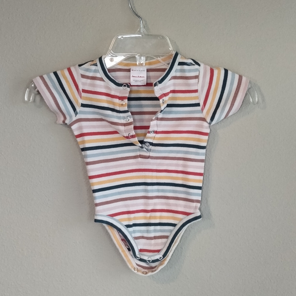 18-24 Month Hanna Anderson Striped Organic Cotton Onsie